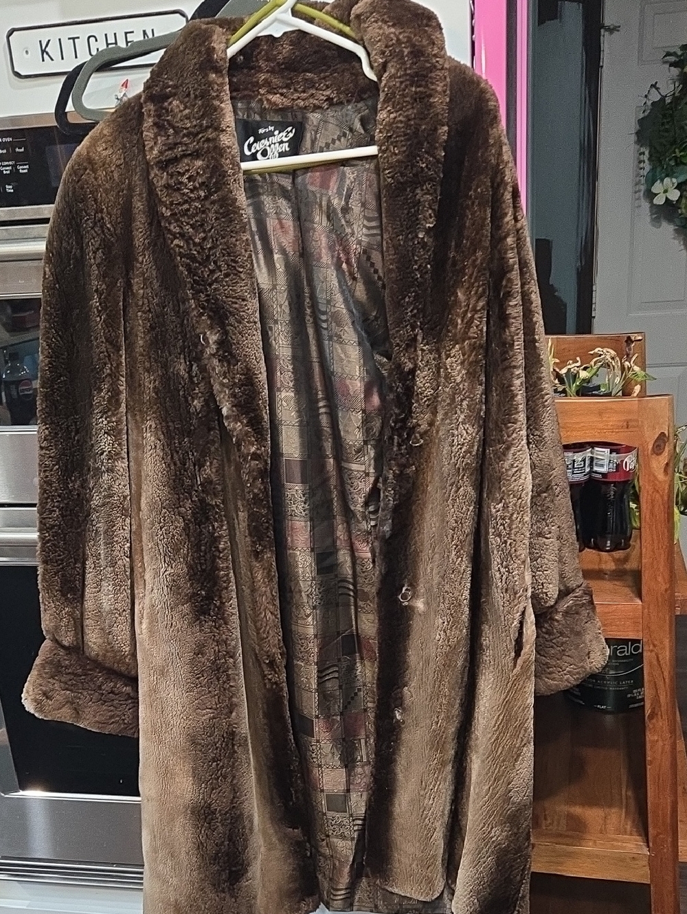 Brown Plush Fur Coat